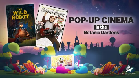 Pop-up cinema in the Botanic Gardens