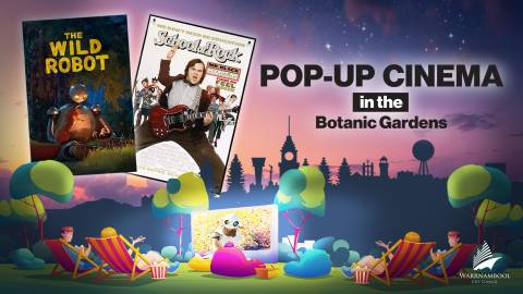 Pop-up cinema in the Botanic Gardens