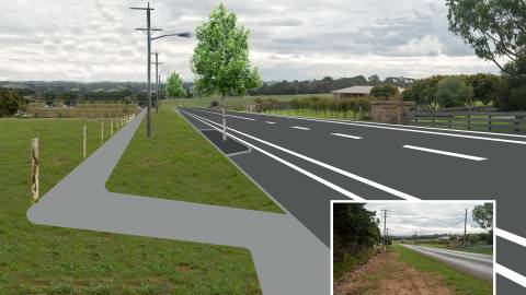 Wollaston Road near Caramut Road