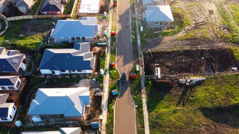 Aerial houses