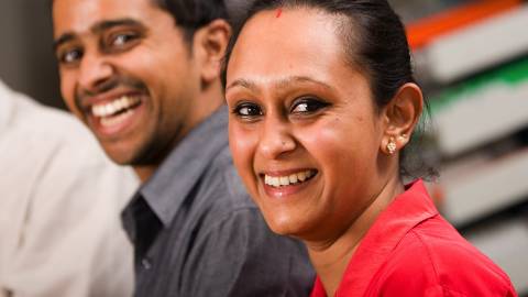 Smiling faces