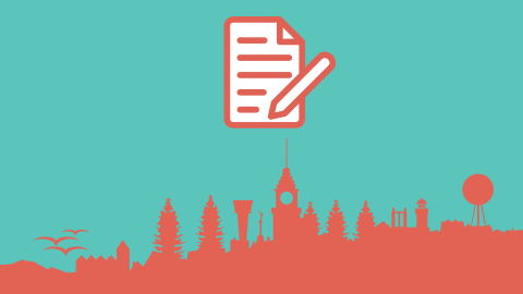 Skyline and paper