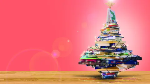 Bookish Christmas tree