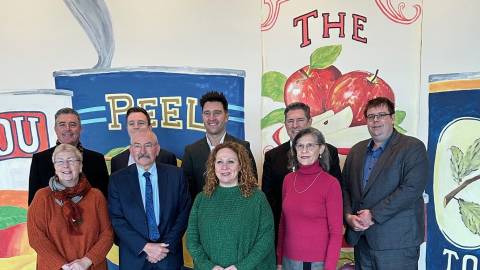 Regional city mayors in Shepparton with Minister for Local Government Melissa Horne.