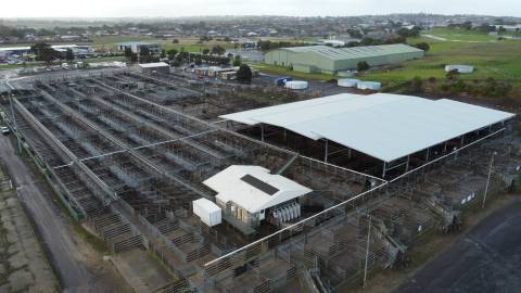 Aerial image of the South-West Victorian Livestock Exchange