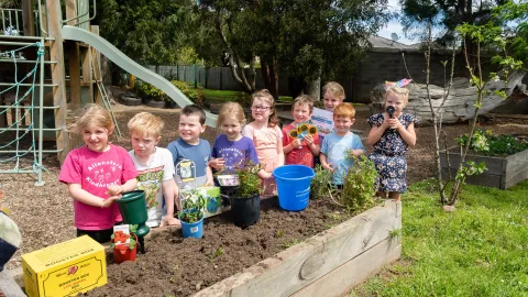 Children at a kindergarten
