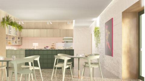 Library cafe artist's impression