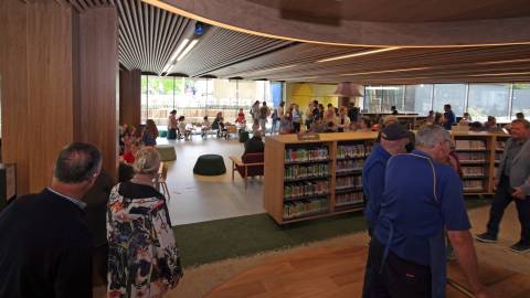 Ground floor of the new library