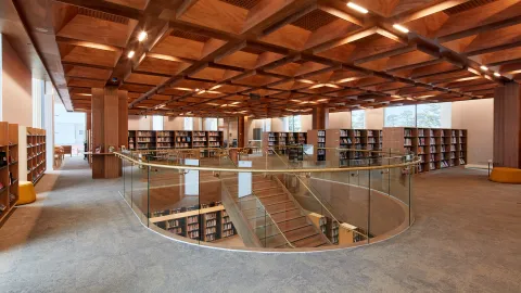Interior image of new Library and Learning Centre