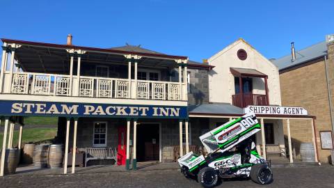 Speedway car at Flagstaff Hill