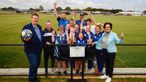 Opening of Stage One of the Brierly Recreation Reserve Redevelopment