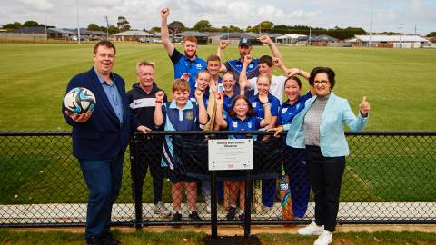Opening of Stage One of the Brierly Recreation Reserve Redevelopment