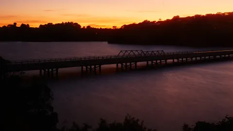 Hopkins bridge at dawn