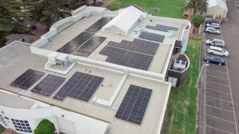 Solar Panels on Gallery roof