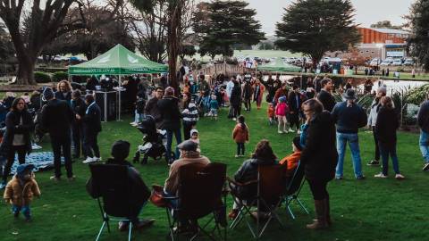 Crowd in the park