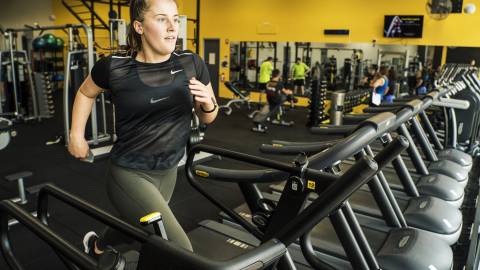 Running on Treadmill