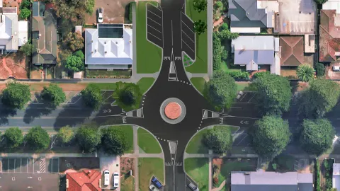 Artist's impression of the completed intersection